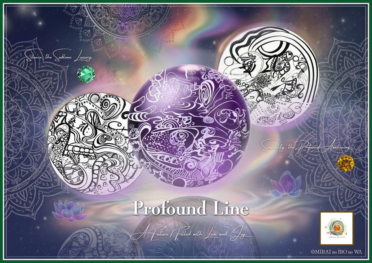MIRAI Profound Line — 3点のぬりえ